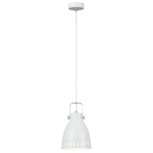 Visící lampa AIDEN typ3 – bílá, kov