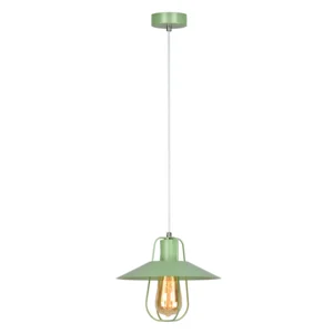 Visící lampa TINAN – zelená/kov