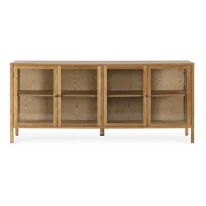 Vitrína Ceci MOME – dubový dekor 180x80x40 cm