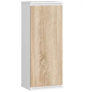 Vitrína CLP W 40 cm – bílá/dub Sonoma
