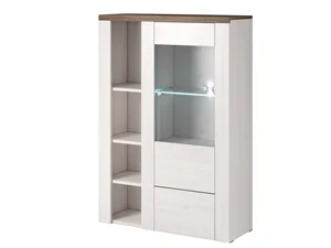 Vitrína FEDRA 1D dub sonoma/trufel Sibiu Larche