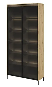 Vitrína IPOLIS 2D s LED – dub artisan