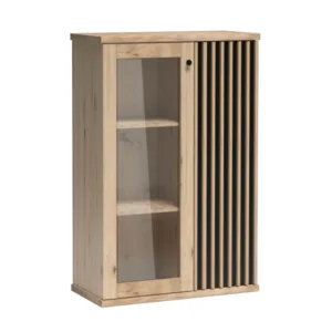 Vitrína KOLI C-3 dub artisan/černá