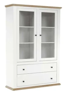 Vitrína LEON MZ5 bílá/dub grand
