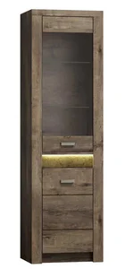 Vitrína pravá INDIANAPOLIS I-4, jasan tmavý