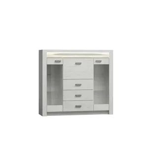 Vitrína s komodou INFINITY 08 – jasan bílá