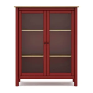 Vitrína z borovicového dřeva 90x110 cm Misti – Marckeric