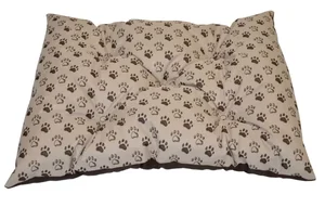 Voděodolná matrace pro psa 60×45 cm – tlapka béžová
