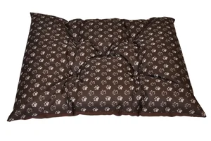 Voděodolná matrace pro psa 60×45 cm – tlapka hnědá