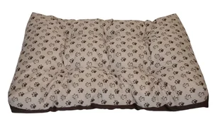 Voděodolná matrace pro psa 83×57 cm – tlapka béžová