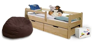 Vomaks DP-019 Dětská postel 200 × 80 cm – bezbarvý ekologický lak