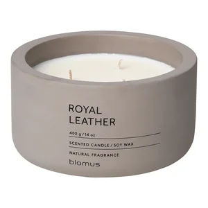 Vonná sojová svíčka Fraga Royal Leather 25h Blomus