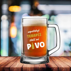 Vtipná pivní sklenice 0,5 l
