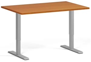 Výškově nastavitelý pracovní stůl 120x80 cm s dvojitým motorem