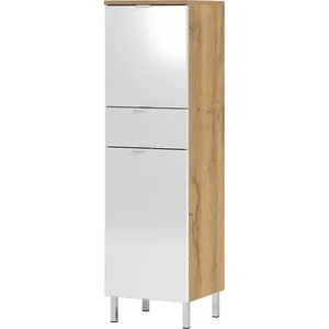 Vysoká koupelnová skříňka Mauresa 34x120 cm