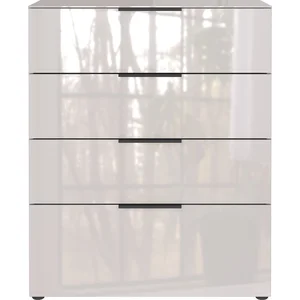 Vysoká krémová komoda Oakland 83x102 cm