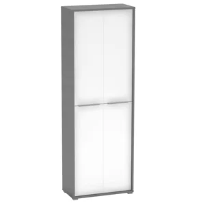 Vysoká skříň RIOMA NEW Typ 5 – grafit/bílá