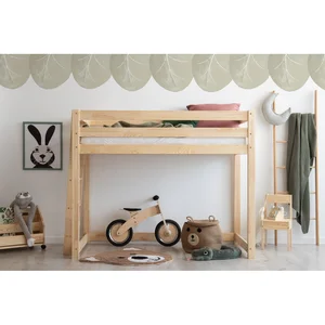 Vyvýšená dětská postel 80×200 cm z borovice – Adeko CLPBA