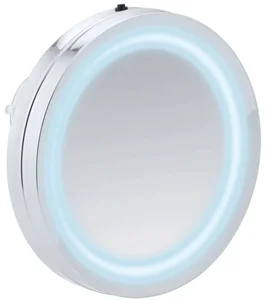 WENKO LED Nástěnné zrcadlo MOSSO chrom 15x15 cm