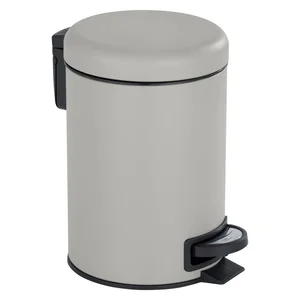 Wenko Leman pedálový koš, 3 l, šedý