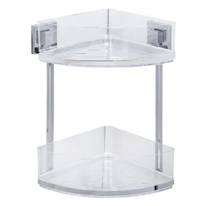 Wenko Vacuum-Loc dvoupatrová rohová polička 19,5 × 28 cm