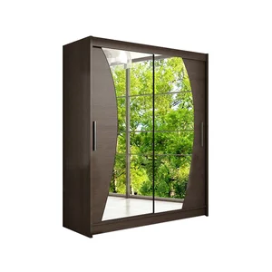 WESTA X Velká šatní skříň, čokoládová, 150 cm