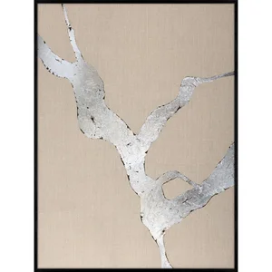 Wild Horizon Silver - Ručně malovaný obraz 90x120 cm
