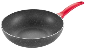 Wok Manico Rosso 28 cm