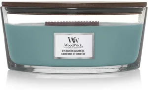 WoodWick Evergreen Cashmere vonná svíčka s dřevěným knotem 453,6 g