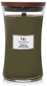 WoodWick Velká vonná svíčka Fraser Fir s dřevěným knotem 609 g