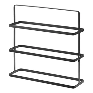 Yamazaki Černý kovový stojan na boty Tower Shoe Rack