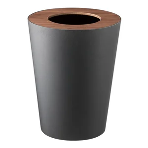 Yamazaki Rin Round – černý odpadkový koš
