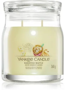 Yankee Candle Signature Banoffee Waffle – Střední vonná svíčka 368g