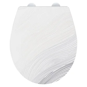 Záchodové prkénko Menin s automatickým zavíráním, 38 × 44,5 cm – Wenko