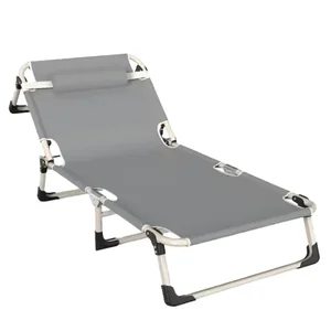 Zahradní lehátko BOVRY – šedé