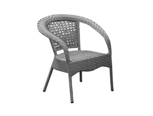 Zahradní ratanové křeslo Berlin, šedé