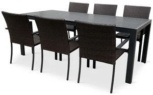 Zahradní set WICKER 1+6