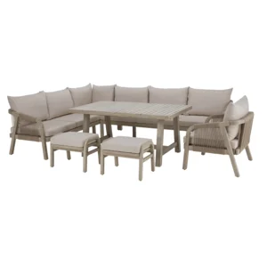 Zahradní set z akácie – béžová patina