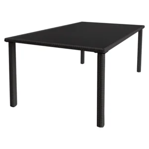 Zahradní stůl ABION TYP 2 – černý, 150 × 90 cm