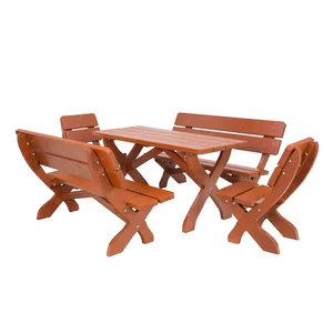Zahradní stůl Crassula 200 cm – masiv smrk/teak