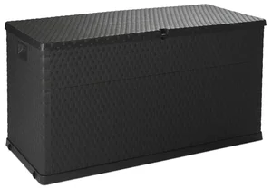 Zahradní úložný box RATTAN 420 L, grafit