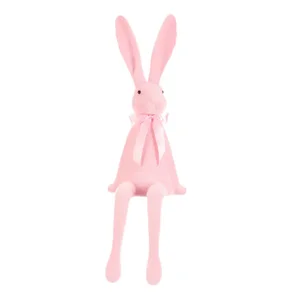 Zajíc s mašlí VEK210 PINK-LT – světle růžový