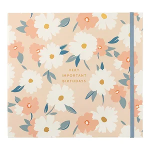 Zápisník na narozeniny a výročí Pink Daisy