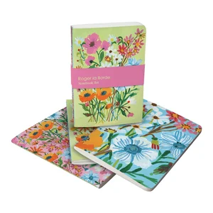 Zápisníky Flower Field A6, 64 stran, 3 ks – Roger la Borde