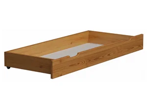 Zásuvka pod postel 150 cm z borovice, moření olše