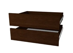 Zásuvky do skříně Casarredo (2 ks), 43×60, wenge
