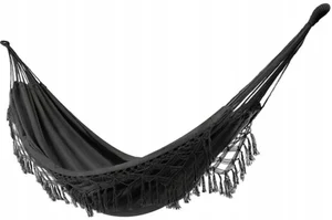 Závěsná dvojitá houpací síť BOHO černá