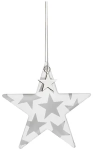 Závěsná skleněná dekorace STAR v minimalistickém stylu