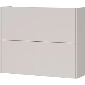 Závěsná skříňka Binetto, krémová matná 97×27×79 cm