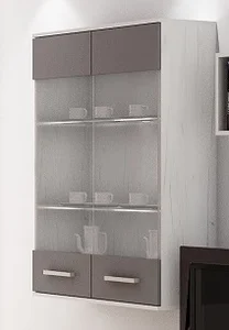 Závěsná skříňka DAMARA craft bílá/grafit – 5 let záruky